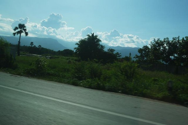 север Таиланда, Чин Май, фотография из машины