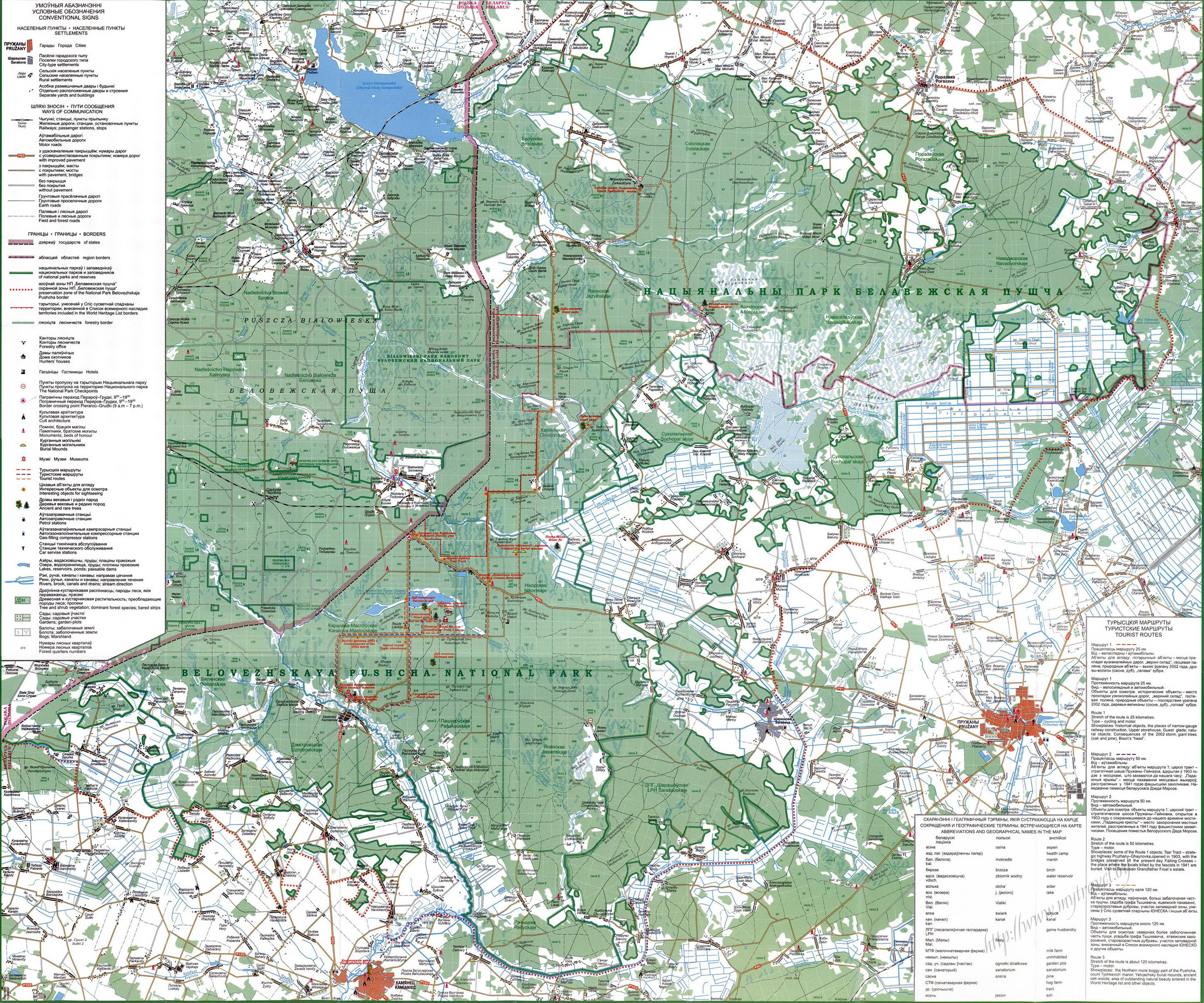 map-Belovezhskaya-Pushcha-National-Park