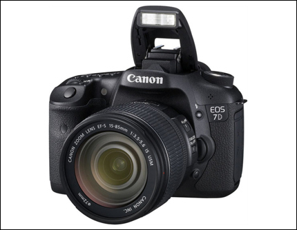 Одна из самых свежих камер Canon — модель EOS 7D.