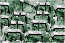 зелёное настроение весенних стульев / весеннее настроение зелёных стульев