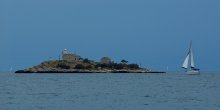 Островок II / Маленький островок в Адриатике. 
Открытка (вариант с использованием цвета). Тонированный - здесь:
http://photoclub.by:80/work.php?id_photo=86657&amp;id_auth_photo=2965#t