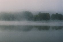 Опять туман / на озере