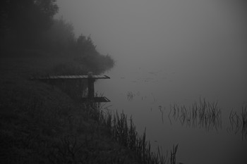 река Неман туманным утром / Беларусь