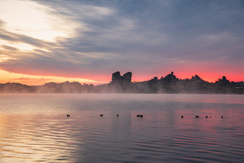 Краски летнего утра / Восход на озере