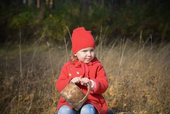 На пеньке / дети