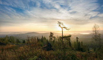 Утренняя панорама / Осень на Урале
