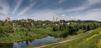 Вид Боровска... / Город на реке Протве...