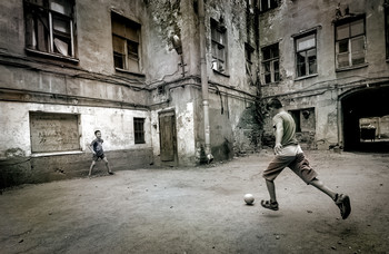 Дворовый футбол / Старые дворы Санкт-Петербурга