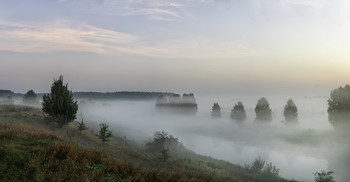 Миколині тумани... / 12.09.2021. Чернігівщина, річка Остер, село Бірки.
