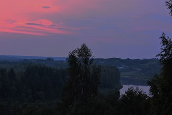 Поздний вечер ... / Вечерело ...