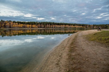 Осенним вечером / озеро Большое лебяжье,пригород Казани