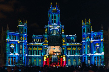 &nbsp; / Proyección en el palacio de Cibeles, Madrid