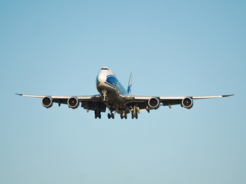 747 landing in SVO / AirBridgeCargo 747 landing in SVO, Moscow