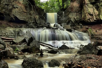 Водопад. / Один из водопадов возле села Кравцовка, Приморье.