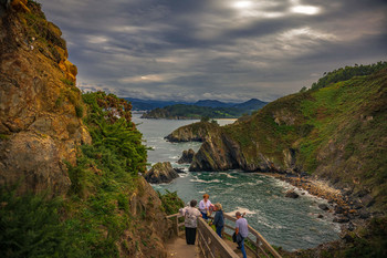 &nbsp; / Vistas de la costa y camino Punta de Fuciño do Porco