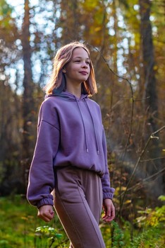 Сиреневая осень / модель Ангелина Табакова
