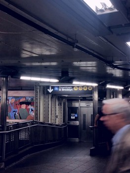  / Rushing through New York City's subway. We rush so much that we miss the world around us.
