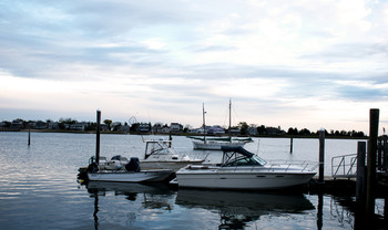 &nbsp; / A moment on the pier just before sunset in Clinton, CT.