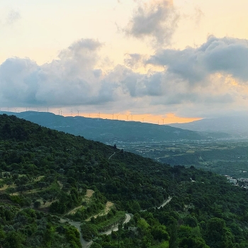 Nature / cloudy view from the hill