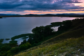 Вечер на озере Фыркал / Ширинский район, Республика Хакасия