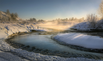 Морозное утро / Ивановская область, река Теза