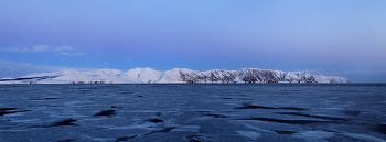 предрассветная панорама / Зима на севере Охотского моря. (4-е кадра)