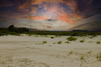 &nbsp; / The Sunset Beach, is captured at Folly Beach, in Folly Beach, South Carolina.