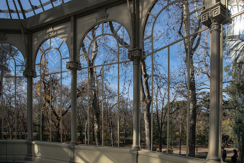 &nbsp; / Interior del Palacio de Cristal - Parque del Retiro - Madrid