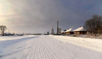 Деревенская улица / Томская область, село Нарым