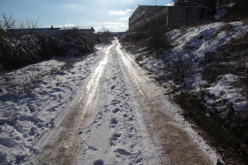 Зимняя дорога / Эта дорога не чистится никогда - зачем? её и так хорошо видно! Правда?