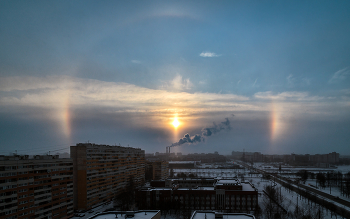 Гало над городом... / ***