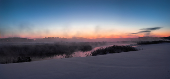 Утренняя панорама / Зимнее утро на Урале