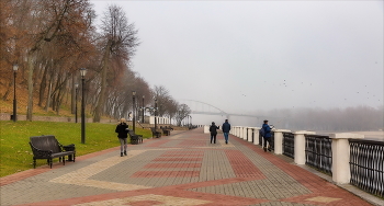 Утро начинается с тумана... / Осенний выходной.