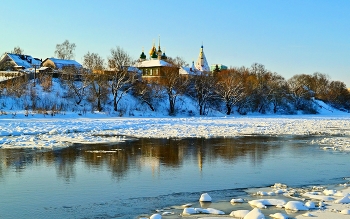 Зима в Коломне / На высоком берегу