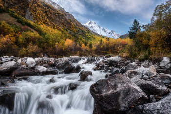 Донгуз-Орун-Баксан / Река Донгуз-Орун-Баксан в окрестностях Терскола