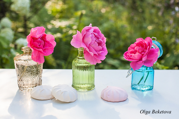 Три розочки / натюрморт из трех роз