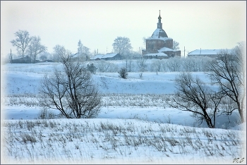 &nbsp; / Глебовское. Церковь Богоявления Господня,стоит на высоком берегу речки Каменка.