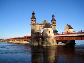 Мост Королевы Луизы г. Советск / мост через реку Неман, соединяющий Россию и Литву