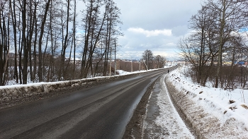Дорога в село Остров (Московская область/Ленинский район) / Дорога в село Остров (Московская область/Ленинский район)