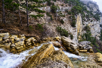 Так начинаются водопады / Крым, Ай-Петри, водопад Учан-Су