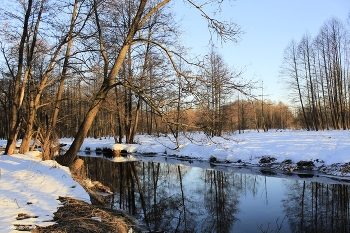 Прогулки в марте / Речка Нерехта