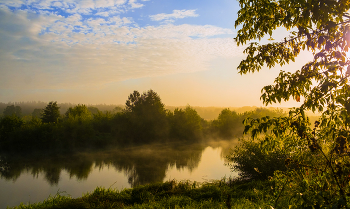 Утренний пейзаж. / Озеро Сосновое.