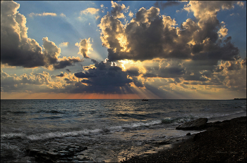 Седиземноморский закат / Средиземное море, октябрь, вечер