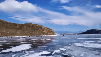 Зима на Байкале. / Байкал.