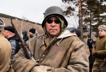 Реконструктор / Военно -патриотическое мероприятие для школьников &quot;Взятие высоты&quot;. Чита.