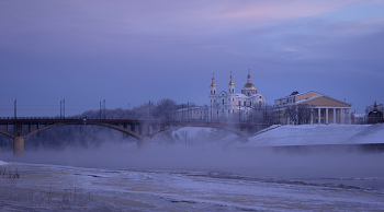 Зимнее утро / Витебск морозным утром.