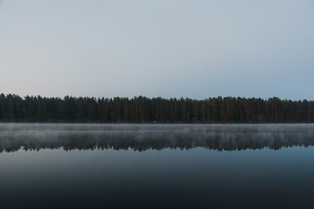 Тишина / Туманное утро надо озером