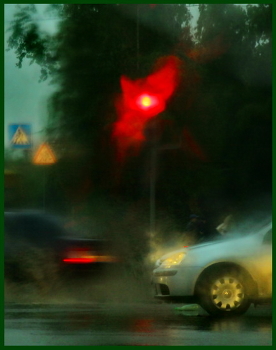 Светофор / Дождь в Челябинске