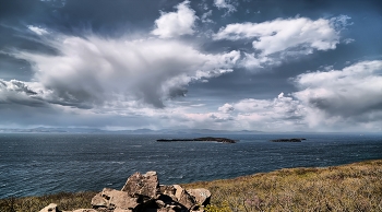 Ветер, море, облака. / В заливе Петра Великого, Приморье.