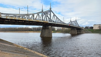 Старый Волжский мост в Твери / Старый Волжский мост в Твери